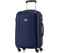 HAUPTSTADTKOFFER - Wedding - Bagage à main valise rigide trolley valise à roulettes valise de voyage 4 roues doubles, valise cabine TSA, 55cm, 42 litresBleu foncé