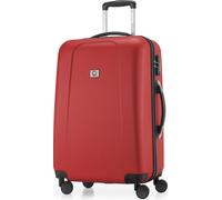 HAUPTSTADTKOFFER - Wedding - Hartschalen-Koffer Trolley Rollkoffer Check-In Gepäck Gurtmaß max. 158 cm Reisekoffer TSA, 65 cm, 67 Liter,Rot