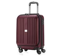 HAUPTSTADTKOFFER - X-Berg - Bagage à main robuste avec compartiment pour ordinateur portable, ABS, 55 cm, 42 L, Bourgogne