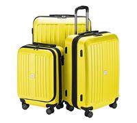 HAUPTSTADTKOFFER - X-Berg - Set de 3 Valises Bagages rigides de ABS (S, M, L) 258 L, Jaune