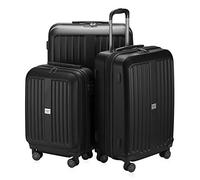 HAUPTSTADTKOFFER - X-Berg - Set de 3 Valises Bagages rigides de ABS (S, M, L) 258 L, Noir