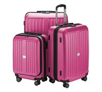 HAUPTSTADTKOFFER - X-Berg - Set de 3 Valises Bagages rigides de ABS (S, M, L) 258 L, Rose