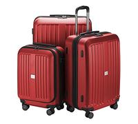 HAUPTSTADTKOFFER - X-Berg - Set de 3 Valises Bagages rigides de ABS (S, M, L) 258 L, Rouge