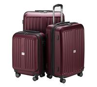 HAUPTSTADTKOFFER - X-Berg - Set de 3 Valises Bagages rigides, (S, M, L) 258 L, Bourgogne