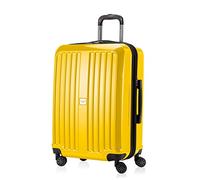 HAUPTSTADTKOFFER - X-Berg - Valise de Taille Moyenne Bagages rigides avec Extension, 65 cm, 90 L, Jaune