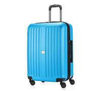 HAUPTSTADTKOFFER - X-Berg - Valise de Taille Moyenne Bagages Rigides avec extension, ABS, 65 cm, 90 L, Cyan Bleu