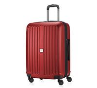 HAUPTSTADTKOFFER - X-Berg - Valise de Taille Moyenne Bagages Rigides avec extension, ABS, 65 cm, 90 L, Rouge