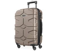 HAUPTSTADTKOFFER - X-Kölln - Bagage à Main Cabine Valise Trolley 4 Roues Extensible, TSA, 55 cm, 50 litres, Or