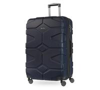 HAUPTSTADTKOFFER X-Kölln - Grande Valise Rigide 76 cm, 107-120 l, 4 roulettes Doubles - Valise à roulettes, Valise de Voyage, Extension de Volume, TSA, Bleu foncé