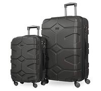 HAUPTSTADTKOFFER - X-Kölln - Set de 2 Valises rigides Bagage Trolley 4 roues extensible, TSA (S & L), Graphite