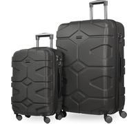 HAUPTSTADTKOFFER - X-Kölln - Set de 2 Valises rigides Bagage Trolley 4 roues extensible, TSA (S & L), Graphite