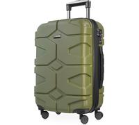 HAUPTSTADTKOFFER - X-Kölln - Valise à main Trolley avec soufflet extensible 4 roues robuste coque dure valise de voyage extensible, serrure TSA 50 LOlivgrün