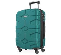 HAUPTSTADTKOFFER - X-Kölln Valise à roulettes Rigide à roulettes avec Extension de 43 à 50 l, 55 cm - Valise à roulettes TSA, 4 roulettes Doubles - Vert Aqua