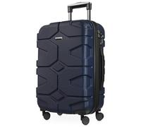 HAUPTSTADTKOFFER - X-Kölln Valise à roulettes Rigide à roulettes avec Extension de 43 à 50 l, 55 cm - Valise à roulettes TSA, 4 roulettes Doubles - Bleu foncé