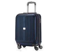 HAUPTSTADTKOFFER® Xberg - Ensemble ou à la pièce, dans différentes Tailles et Couleurs (42L, 90L et 126L) Valise Rigide Mat avec Serrure TSA (42 litres, Bleu Foncé)