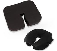 Haus-Held Lot de 100 Coussins jetables pour tête de lit, Noir, pour Table de Massage, Coussin de Piercing, Accessoires de Bien-être, Coussin cosmétique, Tapis de Visage