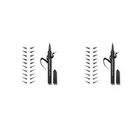 Haus Laboratories By Lady Gaga: Eyeliner Feutre Liquide Noir Et Sticker Wingtips, Pointe Feutre Souple Et Précise Pour Une Virgule D'eyeliner Longue Tenue | Ensemble 2 Pièces (Lot de 2)