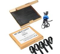 Haus Projekt Serre Câbles à Crochet et Boucle Reutilisable, 100 x Noir Puissant Cable Management, Organisateur de Bureau Sangle Scratch Cable, Range Cable Electrique, Télévision Attache cable, 150 x12