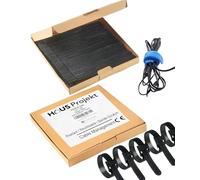 Haus Projekt Serre Câbles à Crochet et Boucle Reutilisable, 100 x Noir Puissant Cable Management, Organisateur de Bureau Sangle Scratch Cable, Range Cable Electrique, Télévision Attache cable, 200 x12