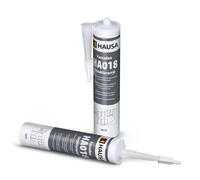 HAUSA Acrylique structuré HA018 Fassadenacryl Acrylique avec grain Etanchéité pour l'extérieur Acrylique pour crépi granuleux Extérieur Masse de jointoiement pour réparations Crépi 2x 310ml Blanc