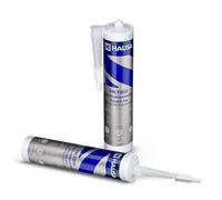 HAUSA Colle de construction HK1000 Extrem Fix Extrêmement forte et rapide Colle de montage professionnelle pour tout intérieur et extérieur Montage simple solide et rapide 2x 290ml Blanc