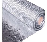 HAUSA Film pare-vapeur ALU 75m² (1,5m x 50m) Aluminium pour toit, comble, mur, plafond, renforcé en fibre de verre, extra résistant à la déchirure, film pour l'isolation de toit par l'intérieur