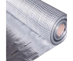 HAUSA Film pare-vapeur ALU 75m² (1,5m x 50m) Aluminium pour toit, comble, mur, plafond, renforcé en fibre de verre, extra résistant à la déchirure, film pour l'isolation de toit par l'intérieur