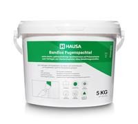 HAUSA HFB Mastic de réparation Mastic prêt à l'emploi Jointoiement de plaques de plâtre sans bandes de renfort pour murs plafonds à l'intérieur Remplissage de fissures blanc 5kg