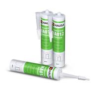 HAUSA Mastic acrylique universel HA012 peinture acrylique construction acrylique sec joint d'étanchéité 3x 310 ml blanc