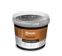 Hausa Mastic bois acrylique 1 kg Noir - Réparation bois - Séchage rapide - Résistant