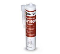 HAUSA Mastic d'Étanchéité pour Cheminées et Poêles HA1500 Mastic Spécial Résistant Au Feu et Aux Températures Jusqu'à 1500°C Produit d'étanchéité Gris Foncé 1x 310 ml