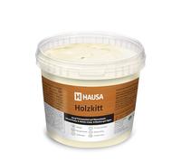 HAUSA Mastic pour bois d'épicéa - 1 kg - Mastic pour bois - Mastic pour bois - Mastic pour réparer les dommages du bois - Prêt à l'emploi - Excellent pouvoir de remplissage - Séchage rapide