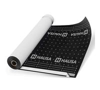 HAUSA membrane de sous-toiture Premium HU150SK 150g/m² 150m² 2x(1,5mx50m) classe UDB-A/USB-A selon ZVDH, résistante à la pluie et ouverte à la diffusion, résistante aux UV, avec 2 bande adhésive