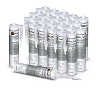 HAUSA Mortier de Réparation Cement Fix HA024 Mortier Prêt à l'Emploi pour Jointoiement Remplissage Cassures Fissures Ciment Rapide pour Intérieur et Extérieur Gris Ciment 24x 310 ml