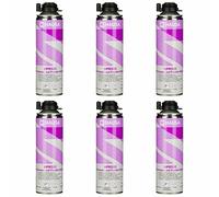 HAUSA Nettoyant pour Mousse PU et Pistolet pour mousse expansive HPR500 Détergent Dégraissage de Surfaces Métalliques Utilisation Professionnelle Nettoyage Laveur de Pistolets 6 x 500 ml