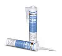 HAUSA Silicone sanitaire HS100 Silikon Salle de bain Cuisine Matériau d'étanchéité Silicone de construction Joint 2x 310ml résistant aux moisissures transparent