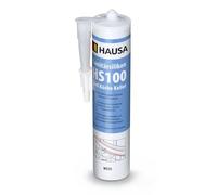 HAUSA Silicone sanitaire HS100 Silikon Salle de bain Cuisine Matériau d'étanchéité Silicone de construction Joint 1x 310ml résistant aux moisissures blanc
