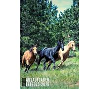 Hausaufgabenheft 2025/2026: Pferde - Schulplaner Für Grundschule, Mädchen, Jungen, Teenager Mit Wochenplaner Und Mehr| Viel Platz Für Fach, Aufgaben, Notizen