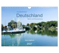Hausbooturlaub Deutschland - Berlin und Brandenburg (Wandkalender 2027 DIN A4 quer), CALVENDO Monatskalender: Hausbooturlaub - Berlin und Brandenburg
