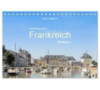 Hausbooturlaub Frankreich - Bretagne (Tischkalender 2027 DIN A5 quer), CALVENDO Monatskalender: Entdecken Sie die Schönheiten der Bretagne vom Wasser aus