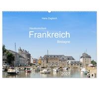 Hausbooturlaub Frankreich - Bretagne (Wandkalender 2027 DIN A2 quer), CALVENDO Monatskalender: Entdecken Sie die Schönheiten der Bretagne vom Wasser aus