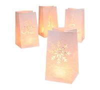 Haushalt International Lot de 8 sachets décoratifs pour Bougie de Noël