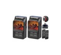 Haushaltsgeräte : 2 minis chauffages soufflants télécommandés 500 W LV-255.LED