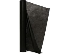 HausHeld® Rouleau de drap de lit jetable en non-tissé 70 cm x 50 m - 14 g/m² noir - Perforation tous les 38 cm - Coussin hygiénique pour table de massage, table de beauté, table de traitement, SPA