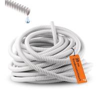 HausHeld® Tuyau d’évacuation de condensats Ø 20 mm x 2 m en PVC flexible pour climatisation split, anti-torsion, résistant aux UV
