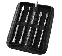 Hausio Kit d'outils de modélisation - Outil de pointillage à double extrémité - Outil de modelage en métal - Outil de bricolage pour sculpture, modélisation, grattage, poterie