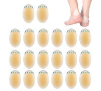 Hausio Lot de 20 pansements à bulles - En gel - Pour la vessie et les pieds - Invisible et imperméable - Empêche la douleur causée par les ampoules au niveau des talons, des orteils et des pieds