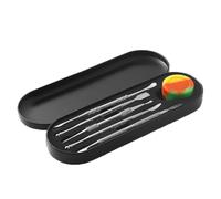 Hausio Lot de 3 outils de modélisation en métal - Outils de sculpture - Outils de modélisation - Outil de pointillage à double extrémité - Outil de bricolage pour sculpture, modélisation, grattage et