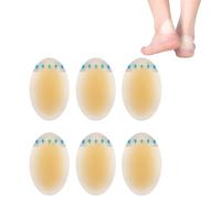 Hausio Lot de 6 pansements à bulles - En gel - Pour la vessie et les pieds - Invisible et imperméable - Empêche la douleur causée par les ampoules au niveau des talons, des orteils et des pieds