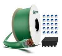 HAUSPROFI Câble de délimitation, 250 m, pour robot tondeuse, avec 750 crochets et 20 connecteurs, diamètre : 2,7 mm, fil de délimitation universel pour Gardena, Husqvarna, Worx, robot à gazon, câble à